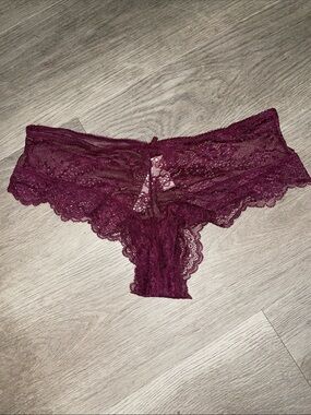 Victoria's Secret Lace Bikini Panty - Deep Wine